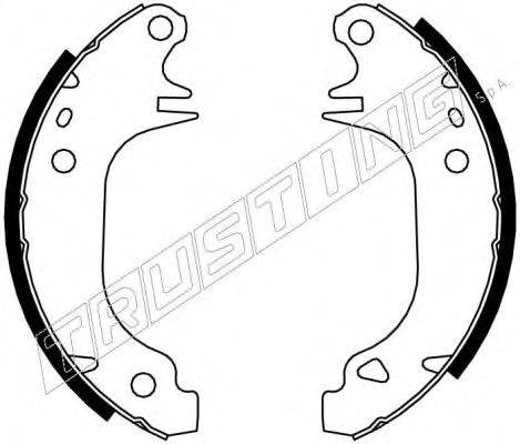 TRUSTING 7014 Комплект гальмівних колодок