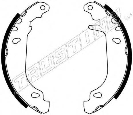 TRUSTING 7021 Комплект гальмівних колодок
