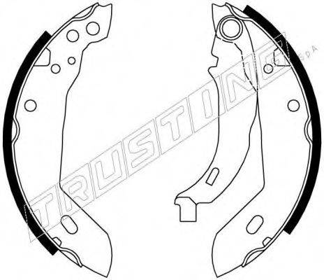 TRUSTING 7032 Комплект гальмівних колодок