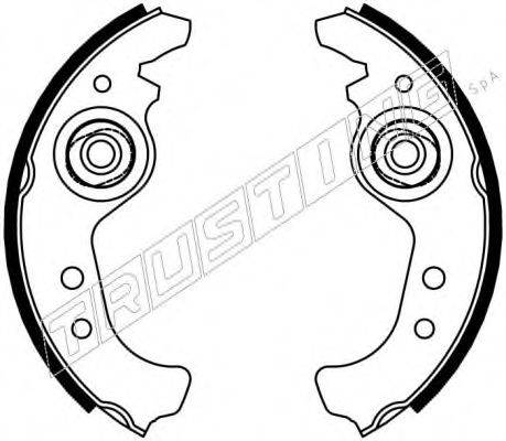 TRUSTING 7065 Комплект гальмівних колодок