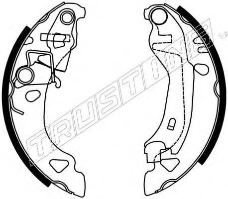 TRUSTING 7192 Комплект гальмівних колодок