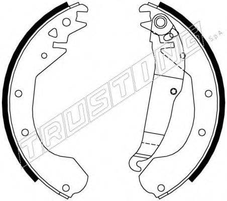 TRUSTING 7244 Комплект гальмівних колодок