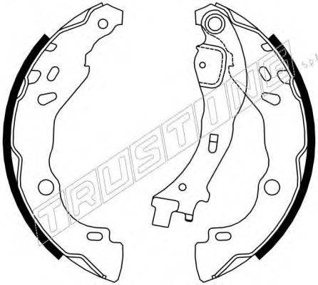 TRUSTING 7259 Комплект гальмівних колодок