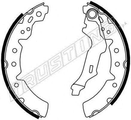 TRUSTING 7294 Комплект гальмівних колодок