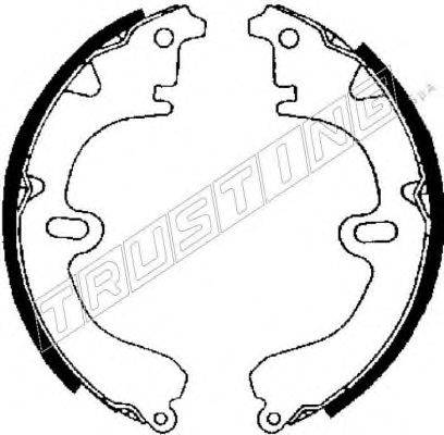 TRUSTING 7322 Комплект гальмівних колодок