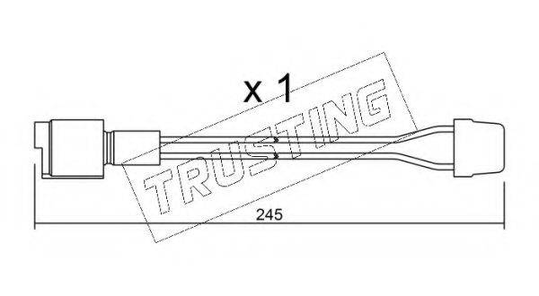 TRUSTING SU072 Сигналізатор, знос гальмівних колодок