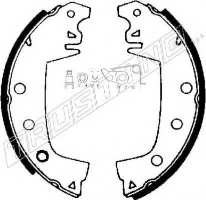 TRUSTING 7365 Комплект гальмівних колодок