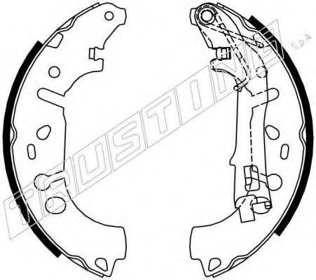 TRUSTING 7388 Комплект гальмівних колодок