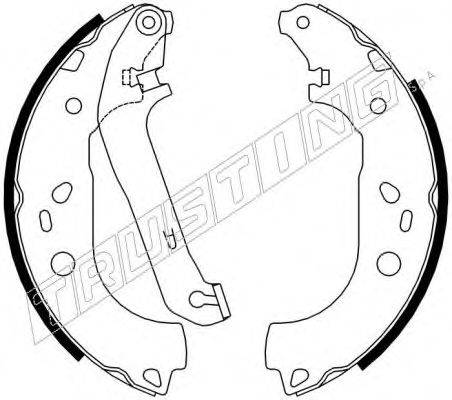 TRUSTING 7394 Комплект гальмівних колодок