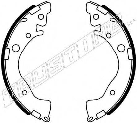 TRUSTING 044028 Комплект гальмівних колодок