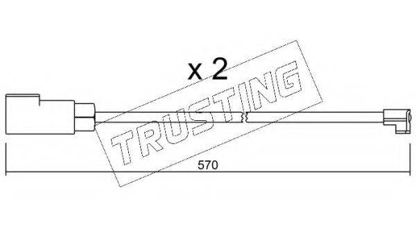 TRUSTING SU244K Сигналізатор, знос гальмівних колодок