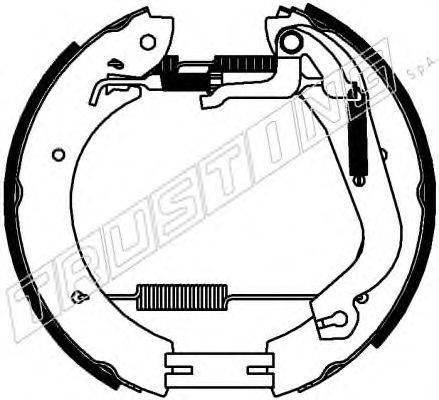 TRUSTING 6454 Комплект гальмівних колодок