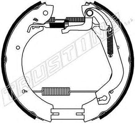TRUSTING 6456 Комплект гальмівних колодок