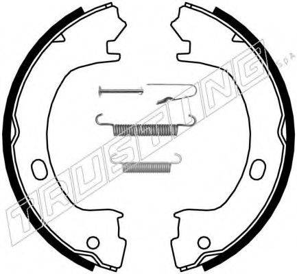 TRUSTING 023006K Комплект гальмівних колодок, стоянкова гальмівна система