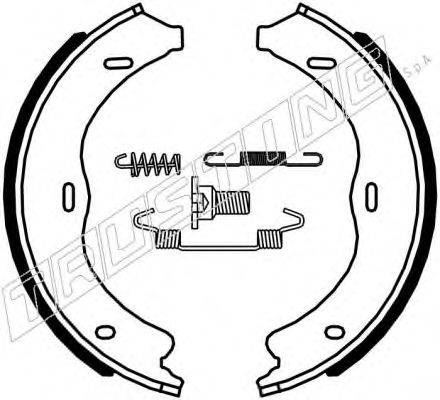 TRUSTING 052138K Комплект гальмівних колодок, стоянкова гальмівна система