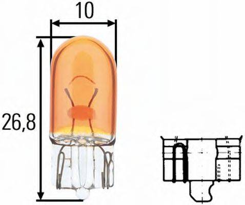 HELLA 8GP003594541 Лампа розжарювання, ліхтар покажчика повороту; Лампа розжарювання; Лампа розжарювання, стоянковий/габаритний вогонь; Лампа розжарювання, стоянковий/габаритний вогонь