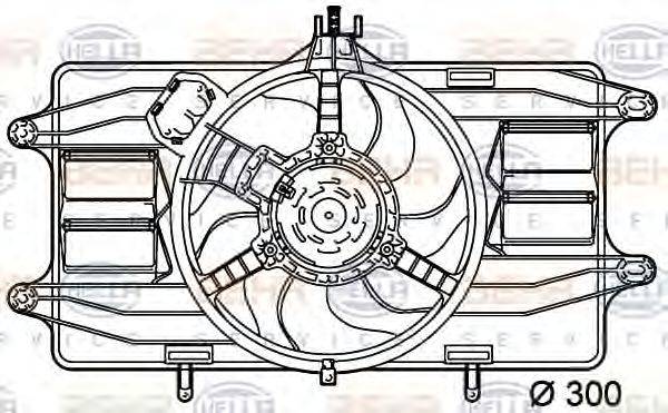 HELLA 8EW351039461 Вентилятор, охолодження двигуна