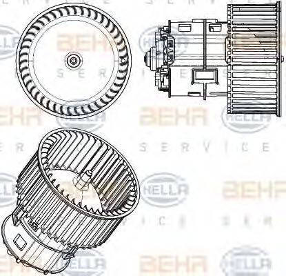 HELLA 8EW351104431 Вентилятор салону