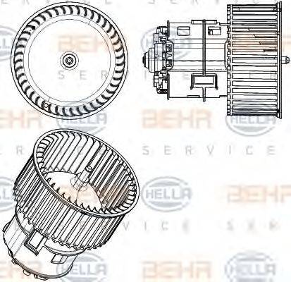 HELLA 8EW351104441 Вентилятор салону