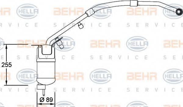 HELLA 8FT351198151 Осушувач, кондиціонер