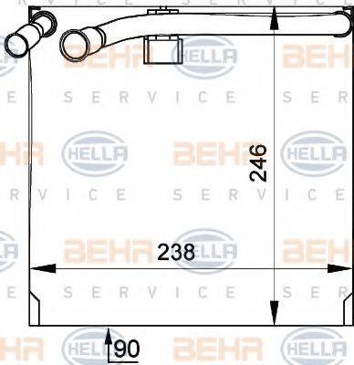 HELLA 8FV351210321 Випарник, кондиціонер