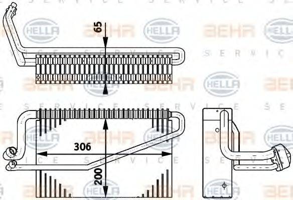 HELLA 8FV351211791 Випарник, кондиціонер