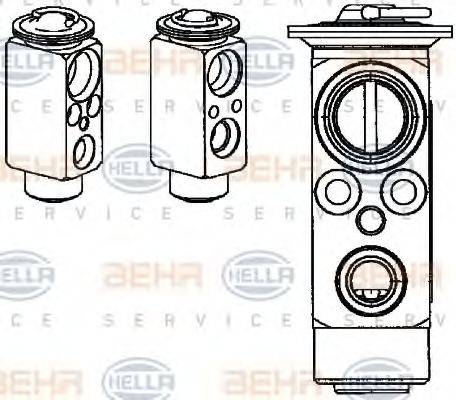 HELLA 8UW351234391 Розширювальний клапан, кондиціонер