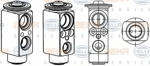 HELLA 8UW351234431 Розширювальний клапан, кондиціонер