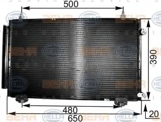 HELLA 8FC351300541 Конденсатор, кондиціонер