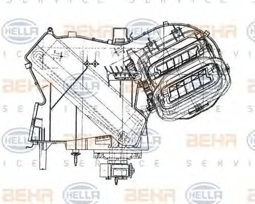 HELLA 8FV351330001 Випарник, кондиціонер