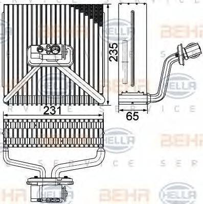 HELLA 8FV351330151 Випарник, кондиціонер