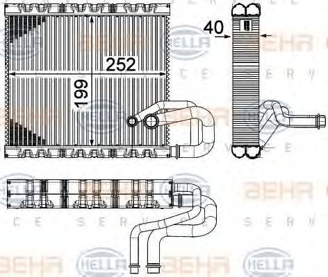 HELLA 8FV351331131 Випарник, кондиціонер