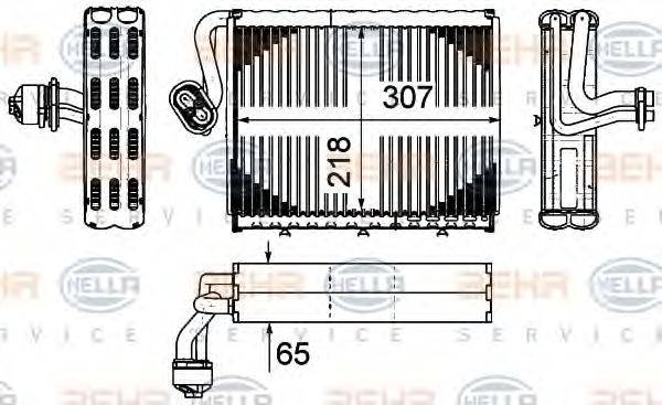 HELLA 8FV351331181 Випарник, кондиціонер