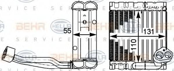 HELLA 8FV351331281 Випарник, кондиціонер