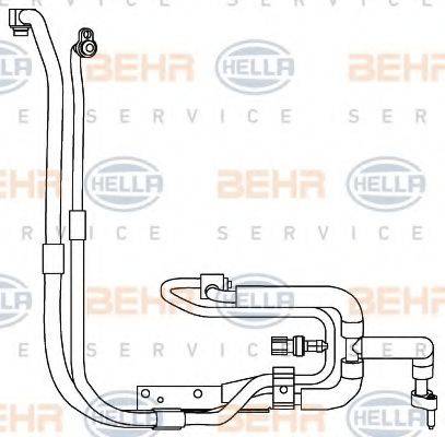 HELLA 9GS351337661 Трубопровід низького тиску, кондиціонер