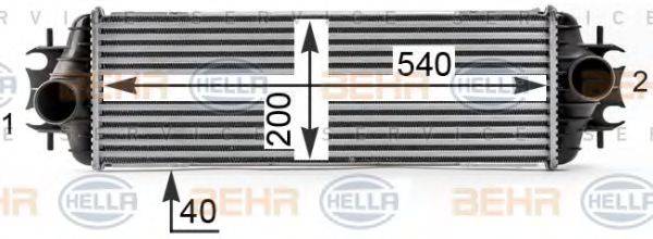 HELLA 8ML376700111 Інтеркулер