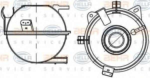 HELLA 8MA376705351 Компенсаційний бак, охолоджуюча рідина