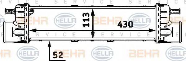 HELLA 8ML376723191 Інтеркулер