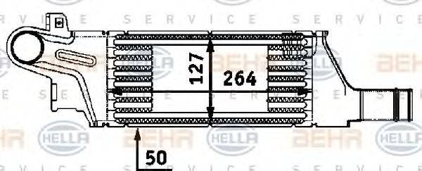 HELLA 8ML376723201 Інтеркулер