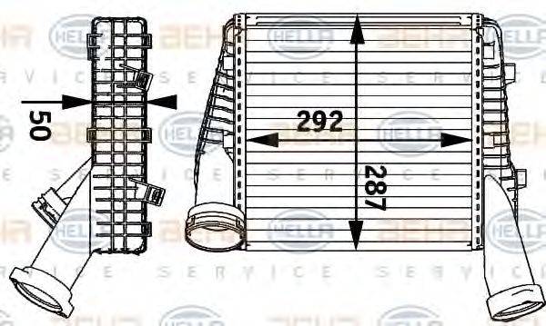 HELLA 8ML376729561 Інтеркулер