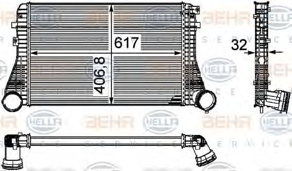 HELLA 8ML376746061 Інтеркулер