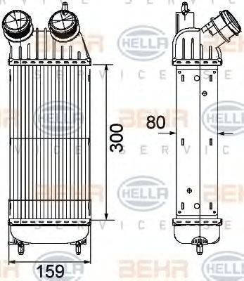 HELLA 8ML376746211 Інтеркулер