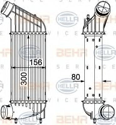 HELLA 8ML376746361 Інтеркулер