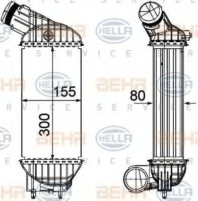 HELLA 8ML376746591 Інтеркулер