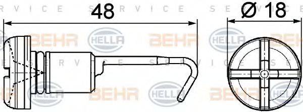 HELLA 9NS376747011 Болт, пробка радіатора