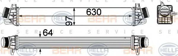 HELLA 8ML376756291 Інтеркулер