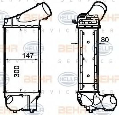 HELLA 8ML376760731 Інтеркулер