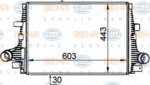 HELLA 8ML376765061 Інтеркулер