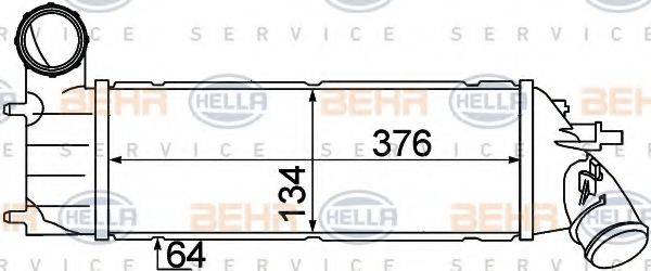 HELLA 8ML376776251 Інтеркулер