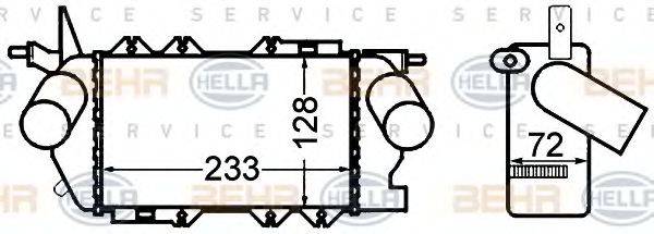 HELLA 8ML376776411 Інтеркулер